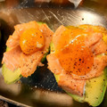 El cooksnap de Pilin cuando hizo Aguacate al horno relleno de salmón y huevo.