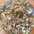 El cooksnap de LuzMa SG cuando hizo Salpicón de res.