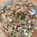 El cooksnap de LuzMa SG cuando hizo Salpicón de res.