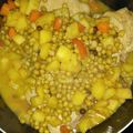 El cooksnap de Cristian Vera cuando hizo Costeletas de cerdo al vino con verduras.