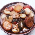Cooksnap από ΕΥΑΓΓΕΛΙΑ στη συνταγή Γίγαντες με λουκάνικο στο φούρνο