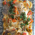 El cooksnap de Yoli Álvarez cuando hizo Bacalao al horno a la portuguesa.