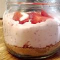 Julie T.'s cooksnap of when they made Amies Strawberries & Cream Cheesecake Jars.