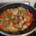 El cooksnap de Cecilia Davini cuando hizo Costeletas (chuletas) de cerdo con arroz exquisito.
