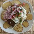 El cooksnap de Emma Zelaya cuando hizo Silpancho Cochabambino.