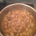El cooksnap de PJ cuando hizo Pechugas de pollo, en salsa de sidra, y, con cebollita frita!.