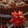 El cooksnap de Sandra Raquel Vivas cuando hizo Torta de chocolate con trufas y barquillos.