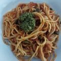 El cooksnap de Angie Perálvarez Fernández cuando hizo Pasta a la putanesca.