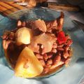 El cooksnap de Arpia Trail cuando hizo Habichuelas pintas con oreja de cerdo picantes.