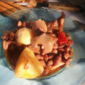 El cooksnap de Arpia Trail cuando hizo Habichuelas pintas con oreja de cerdo picantes.