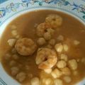 El cooksnap de carolina gonzalez cuando hizo Garbanzos con langostinos.