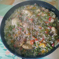 El cooksnap de jose cuando hizo Arroz con pollo y verduras.