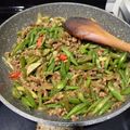 Cooksnap dari Miss R untuk resep Tumis buncis daging cincang kilat