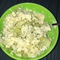 El cooksnap de Ari cuando hizo Esquites de chayote.