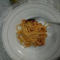 Cooksnap dari Riza Yunia R untuk resep Spaghetti La Fonte Saus Bolognese