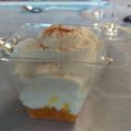 El cooksnap de Anhell cuando hizo Espuma de arroz con leche y mermelada de arándanos.