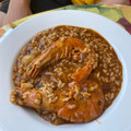 El cooksnap de Marta Lloret cuando hizo Arroz meloso con gamba roja y calamar.