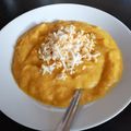 El cooksnap de Anna cuando hizo Crema de puerro y zanahoria.