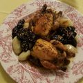El cooksnap de Blanca Falcón Cidre cuando hizo Picantones rellenos de champiñones y ciruelas.