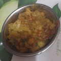 roli sinha 's cooksnap of when they made Baingan aloo ki sabji.