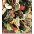 El cooksnap de isabel maloum cuando hizo Bacaladilla rebozada🐟 y ensalada de pimientos🎇.