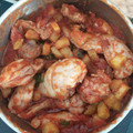 El cooksnap de Luis cuando hizo Fritada de pollo con conejo.
