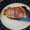 Buffy's cooksnap of when they made Bacon Wrapped Pork Chops.