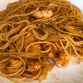 El cooksnap de Elena cuando hizo Pasta con gambas.