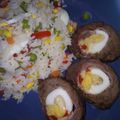 El cooksnap de Mariana Duré cuando hizo Pan de carne relleno (con lo que había).