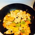 Alexander Robles's cooksnap of when they made Kickin´ Chicken Fajitas.