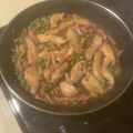 El cooksnap de Eduardo Agudo Alba cuando hizo Tiras de pollo con guisantes y bacon.