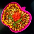 Sushma Savla's cooksnap of when they made કોર્ન પિનટ સલાડ (Corn peanut  salad recipe in Gujarati).