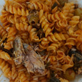 El cooksnap de Martha Aracely Nuñez cuando hizo Pasta a la puttanesca "Fusilli".