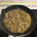 El cooksnap de ARACELI cuando hizo Alcachofas a la Plancha con Jamón y Panceta con Reducción de Pimentón de la Vera.
