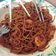 Cooksnap Norida Alias semasa beliau membuat Mee Goreng Udang.