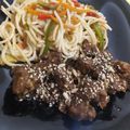 El cooksnap de Sabry Peralta cuando hizo Carne en salsa de soya (mongoliana).