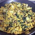 El cooksnap de anmulero cuando hizo Soja texturizada con champiñones y espinacas.