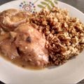 El cooksnap de Maria Jose cuando hizo Pollo al limón con vino tinto en GME, F y G y tradicional.