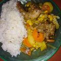 El cooksnap de Yacki Moreno cuando hizo Revuelto de verduras con menudos de pollo.
