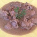 El cooksnap de "cocinar con jorgette" cuando hizo Mollejas en salsa.