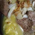 El cooksnap de Grass cuando hizo Salsa de cerveza a la naranja.