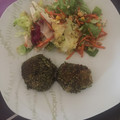 El cooksnap de Alicia cuando hizo Medallones de quinoa y espinacas.