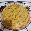 El cooksnap de santcat cuando hizo Tarta de puerro, cebolla, morrón y jamón.