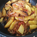 El cooksnap de Allison Tagle cuando hizo Saltado de sardina.