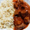 El cooksnap de Noemy cuando hizo Estofado de cordero  يخنة الضأن.