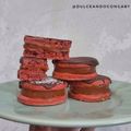 El cooksnap de Gaby cuando hizo Alfajor Red velvet.