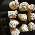 El cooksnap de Cristina cuando hizo Canapés de surimi en masa filo.