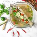 Cooksnap Mazz Mellifera semasa beliau membuat Ikan Siakap Stim Limau.