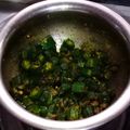Falguni Shah's cooksnap of when they made ભીંડા બટાકા નું શાક (Bhinda Bataka Shak Recipe In Gujarati).