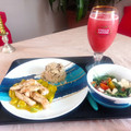 El cooksnap de Angelo Leonelli cuando hizo Tartar de mango y pollo.
